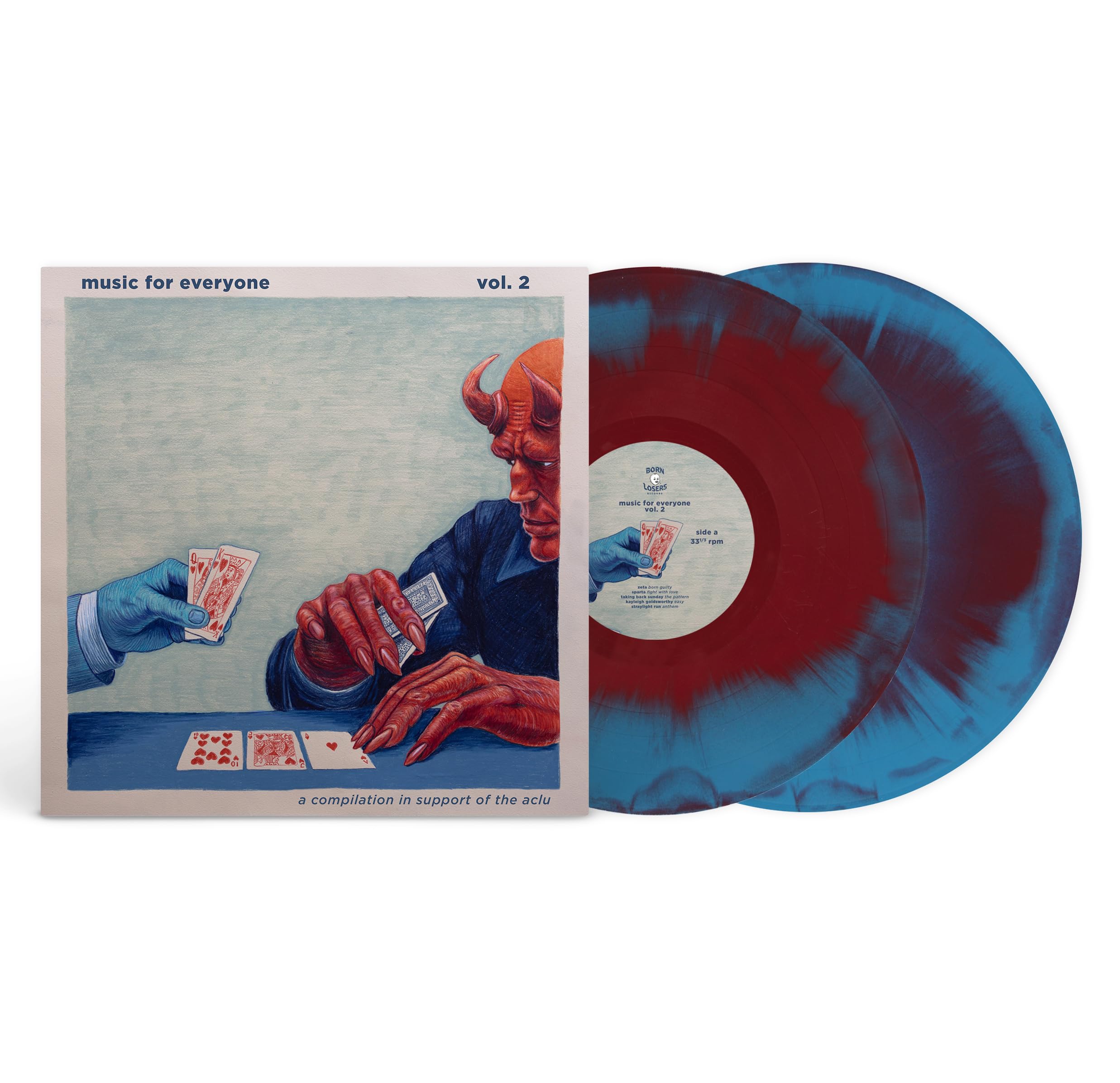 Various Artists Music For Everyone Vol. 2 (oxblood/aqua Blue Swirl Vinyl) LP New