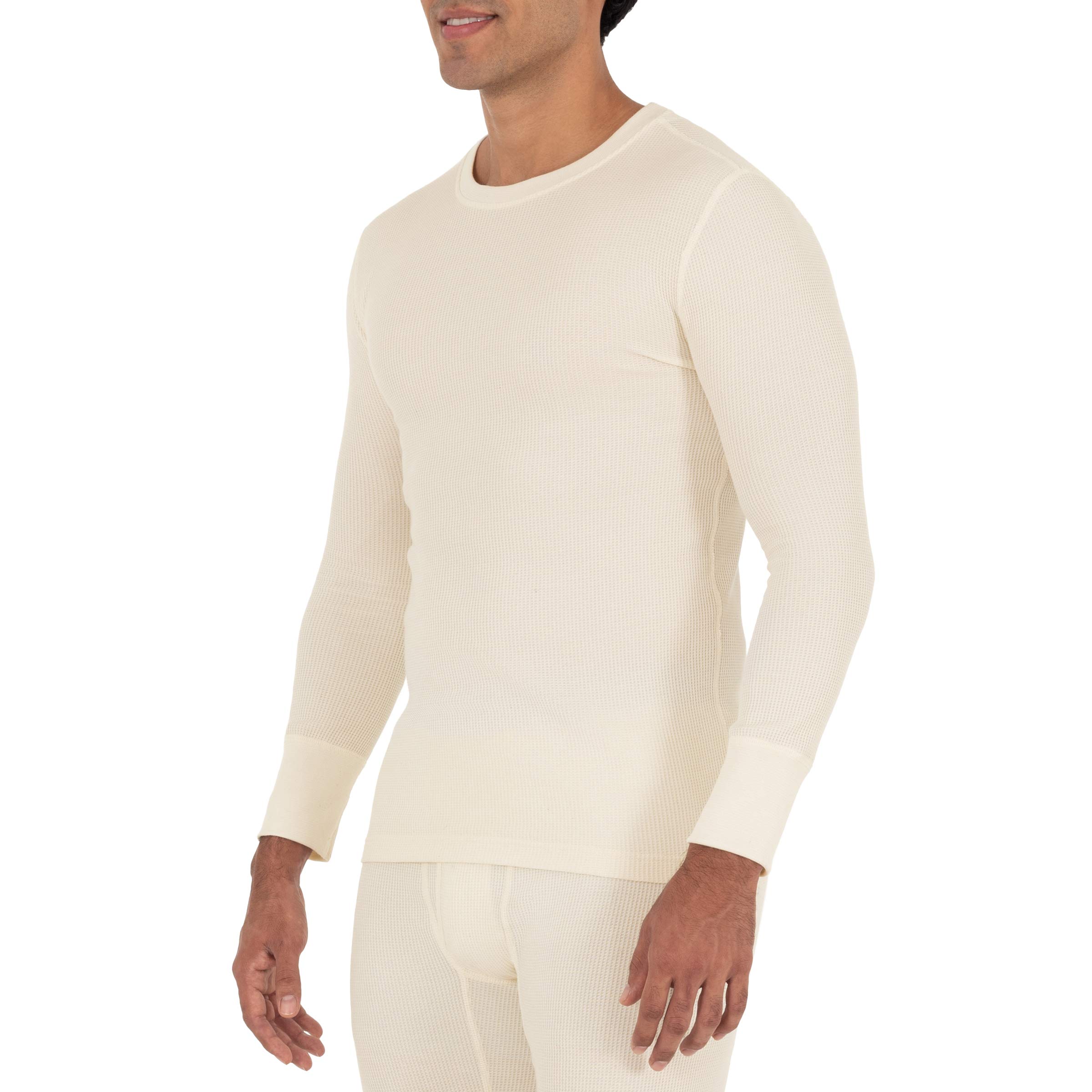 Fruit of the Loom Men's Recycled Waffle Thermal Underwear Crew Top (1