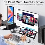 Moniteur à petit écran tactile de 10,3'', 400cd/m2, VESA, IPS Barre étirée LCD Mini Affichage tactile de voyage 1920 * 720 HDMI USBC, écran tactile portable pour ordinateur portable Windows Aida64 GPU CPU RAM Surveillance