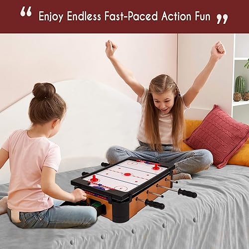 Miniatura 6 de Point Games Mesa de hockey, mini juegos de mesa para niños, juego de arcade para niños y niñas, gran regalo para niños a partir de 3 años
