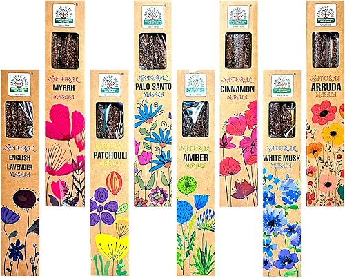 Encens Naturel et Bio sans Produits Toxiques. 5 parfums 50 g chacun variés : Sau