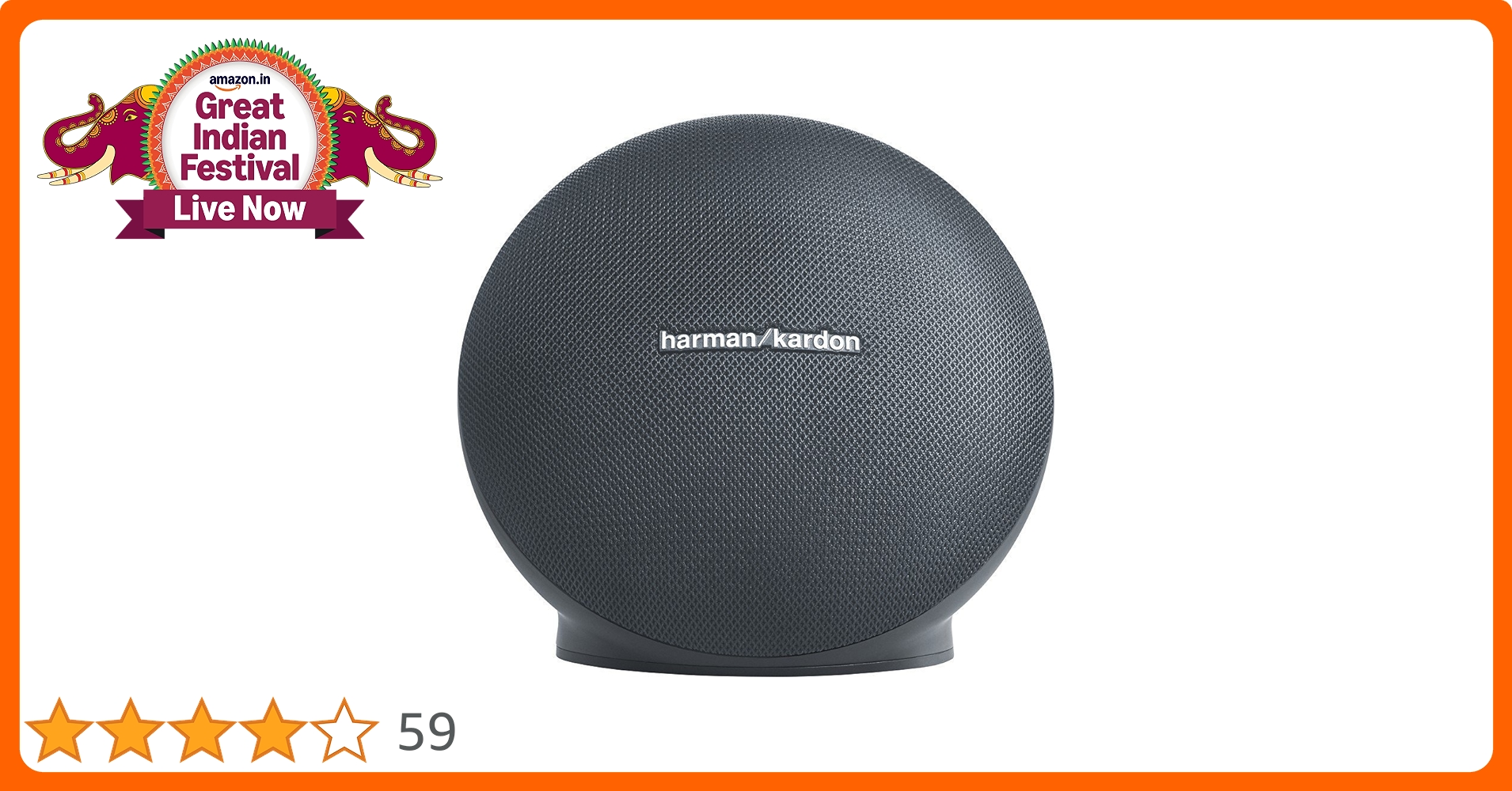 Harman Kardon - Onyx Mini Portable Wireless Speaker - Gray