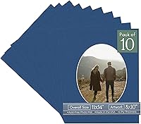 Vista 30 de CountryArtHouse Marco ovalado de 11 x 14 pulgadas, sin ácido, con núcleo blanco, corte biselado para fotos de 8 x 10 pulgadas, se adapta a marcos