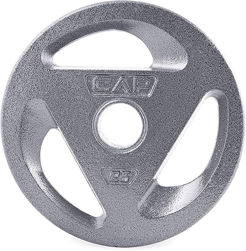 Disco olímpico CAP Barbell, de 2 pulgadas y plateado