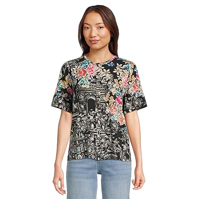 Johnny Was The Janie Favorite Kimono Sleeve Mandarin T Shirts Women