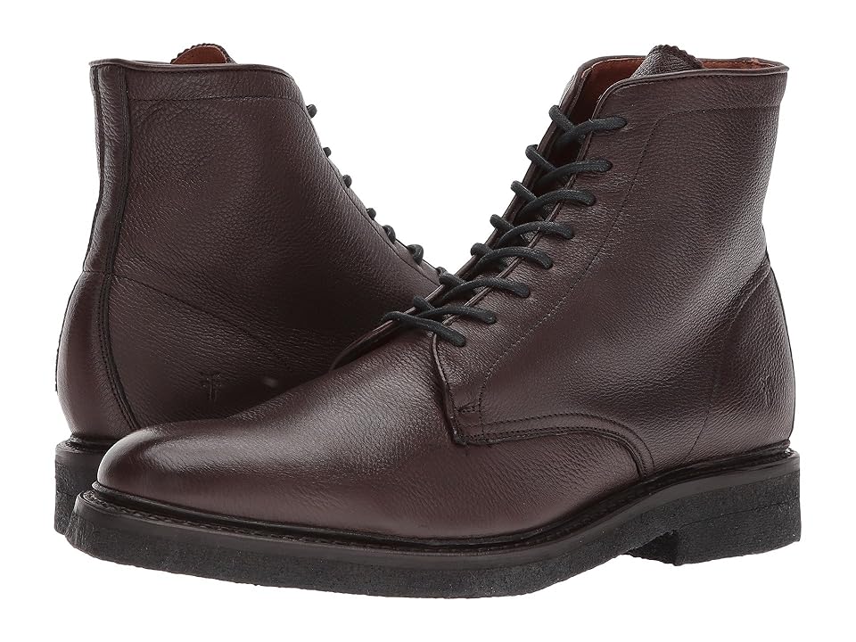 

Frye Country Crepe Lace-Up (Dark Brown Deer Skin Leather) Men's Lace-up Boots