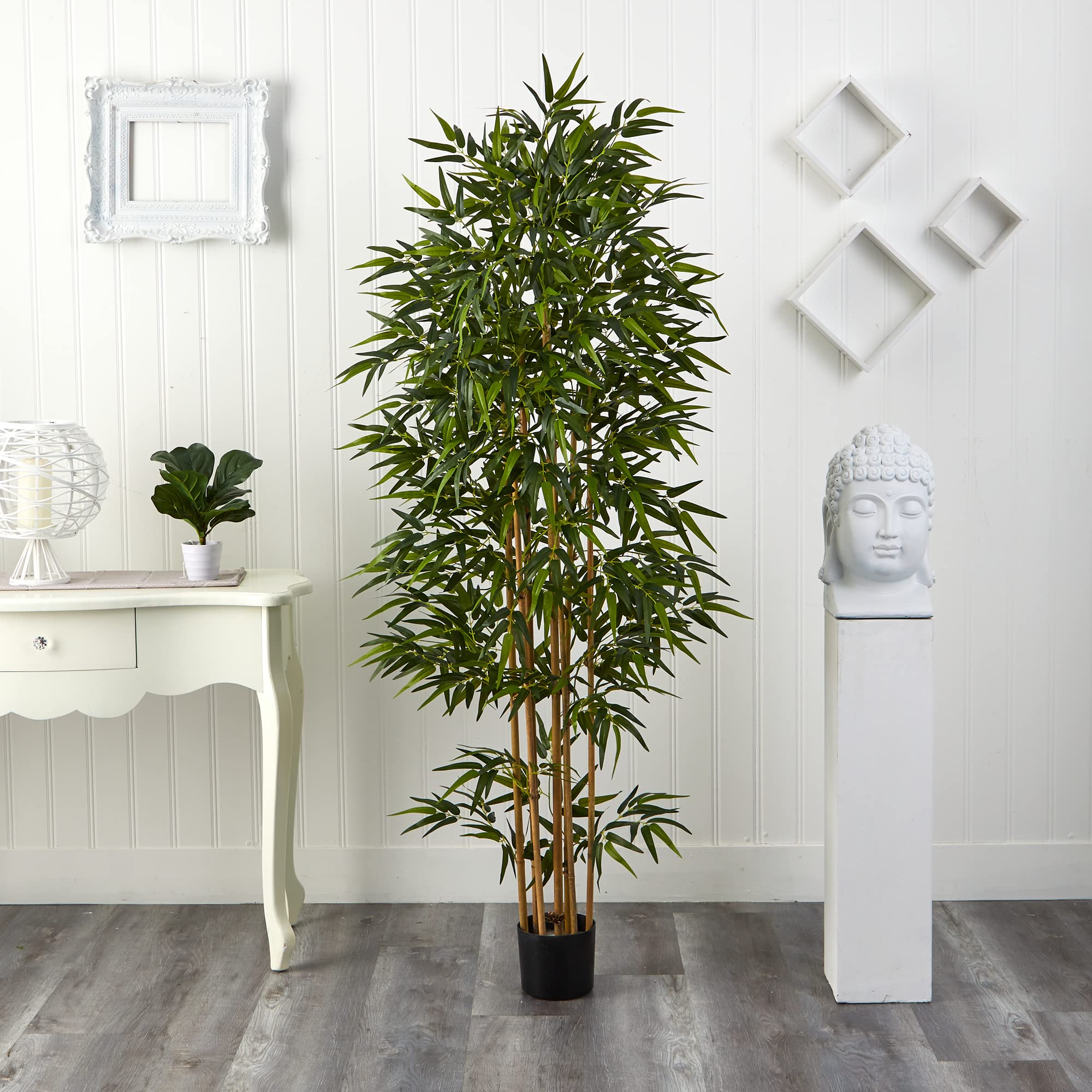 Nearly Natural 5254 75 inch Bamboo Silk Tree,Green
