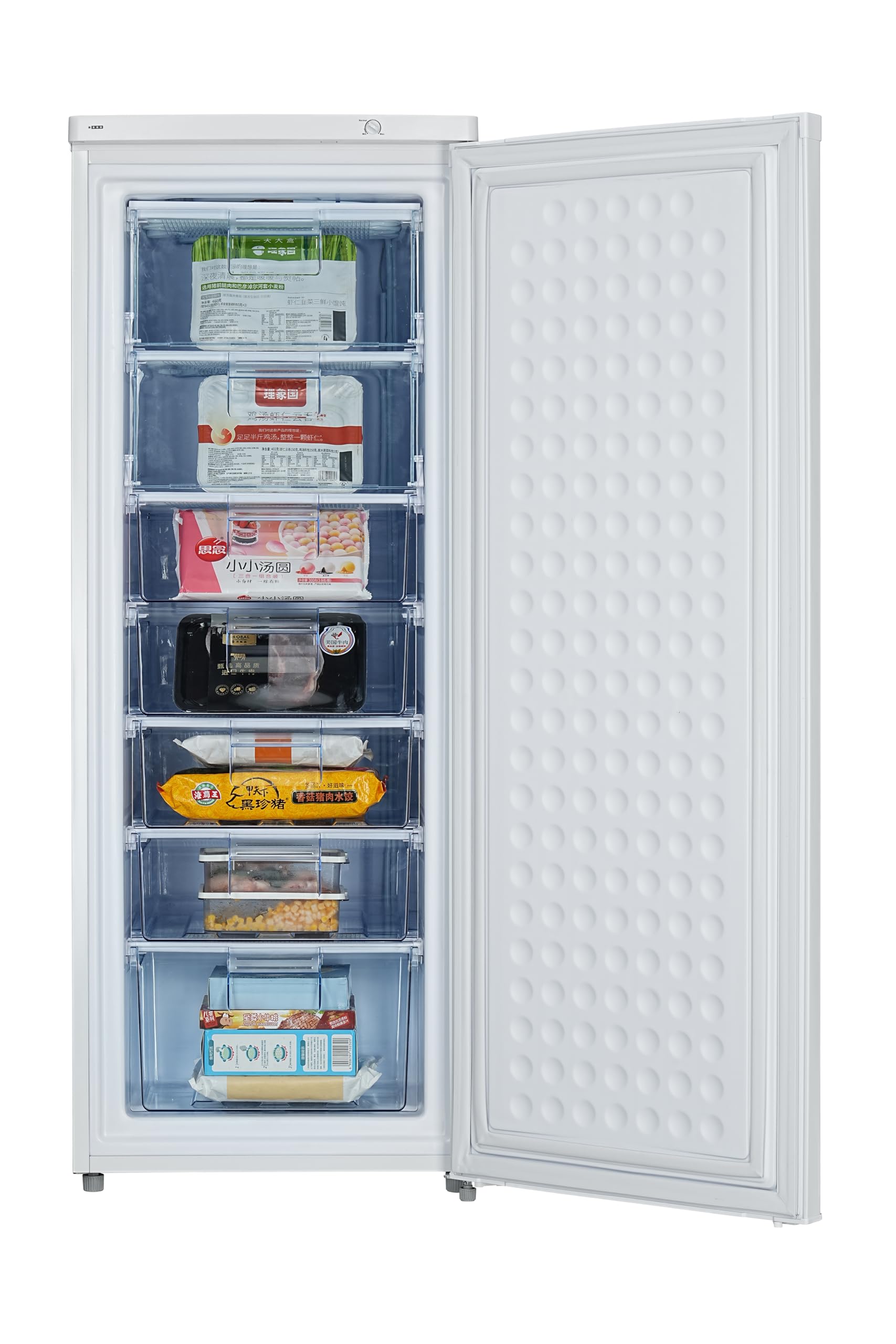aro Congelatore verticale UZW1404E, 55 x 58.2 x 143 cm, 173 litri, 7 cassetti, temperatura fino a -18°C, bianco