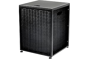 Propane Tank Storage Hideaway Table with Adjustable Feet