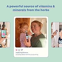 Vista 4 de JoySpring Vital Vits - Multivitamínico líquido para niños, 1 onza líquida (30 porciones), vitaminas líquidas a base de hierbas para niños, sabor