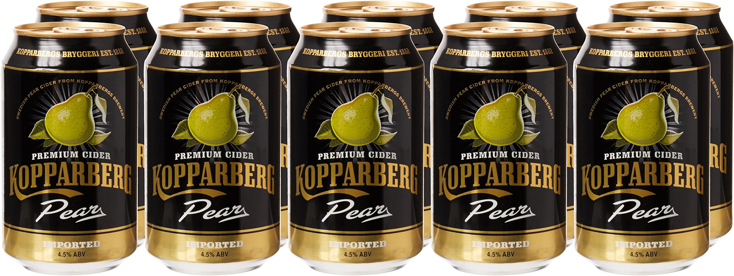 Kopparberg Pear Cider Can, 10 x 330 ml