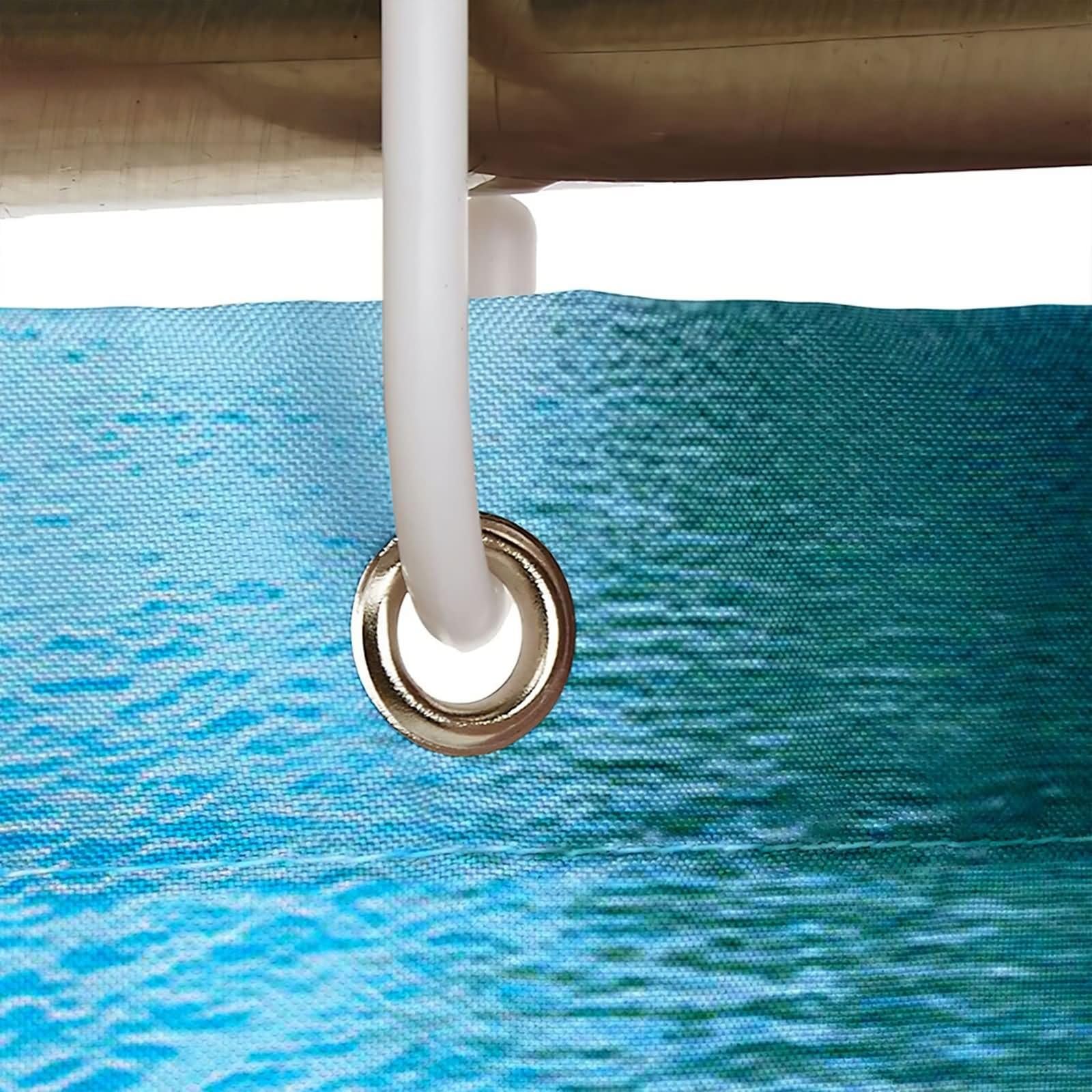 Cortina de ducha XL, moderna subacuática, color azul y negro, poliéster, 72 x 80 pulgadas