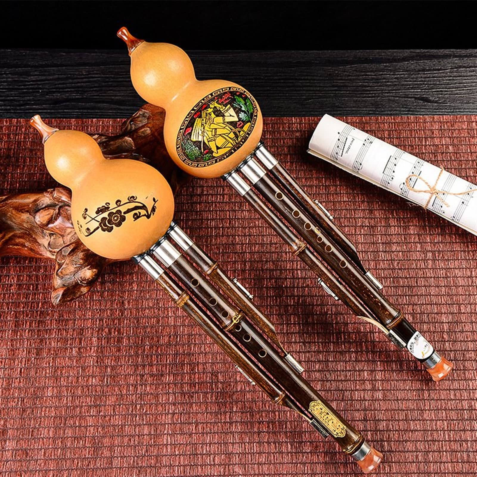 Hulusi-Flöte Abnehmbares Cucurbit-Flöten-Musikinstrument Zum Spielen Von Lernstarktest (Color : 01_D)