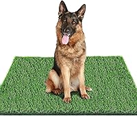 Vista 1 de Almohadilla de césped de 39.3 x 31.5 pulgadas para perros para entrenamiento profesional para ir al baño, césped artificial reutilizable