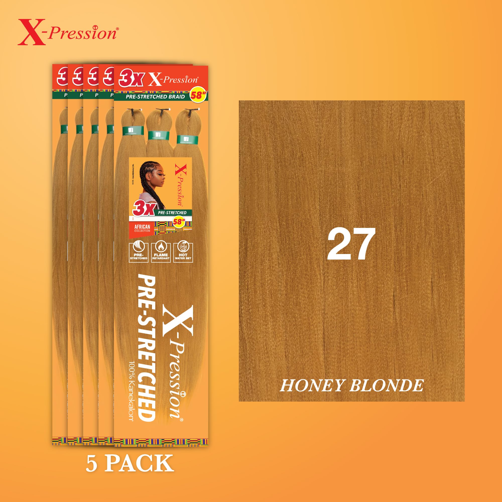 Amazon.com : Sensationnel X-pression prestretched braiding hair