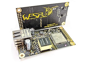 Silicognition wESP32 - ESP32 with Isolated Ethernet and 13 W IEEE 802.3at Power Over Ethernet