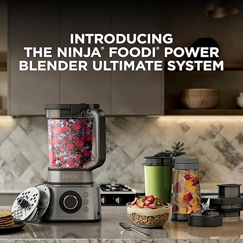 Vista 9 de Ninja Licuadora, sistema de cocina compacto, 1200 W, 3 funciones para batidos, masa y bebidas congeladas con Auto-IQ, jarra de licuadora de 72 oz*