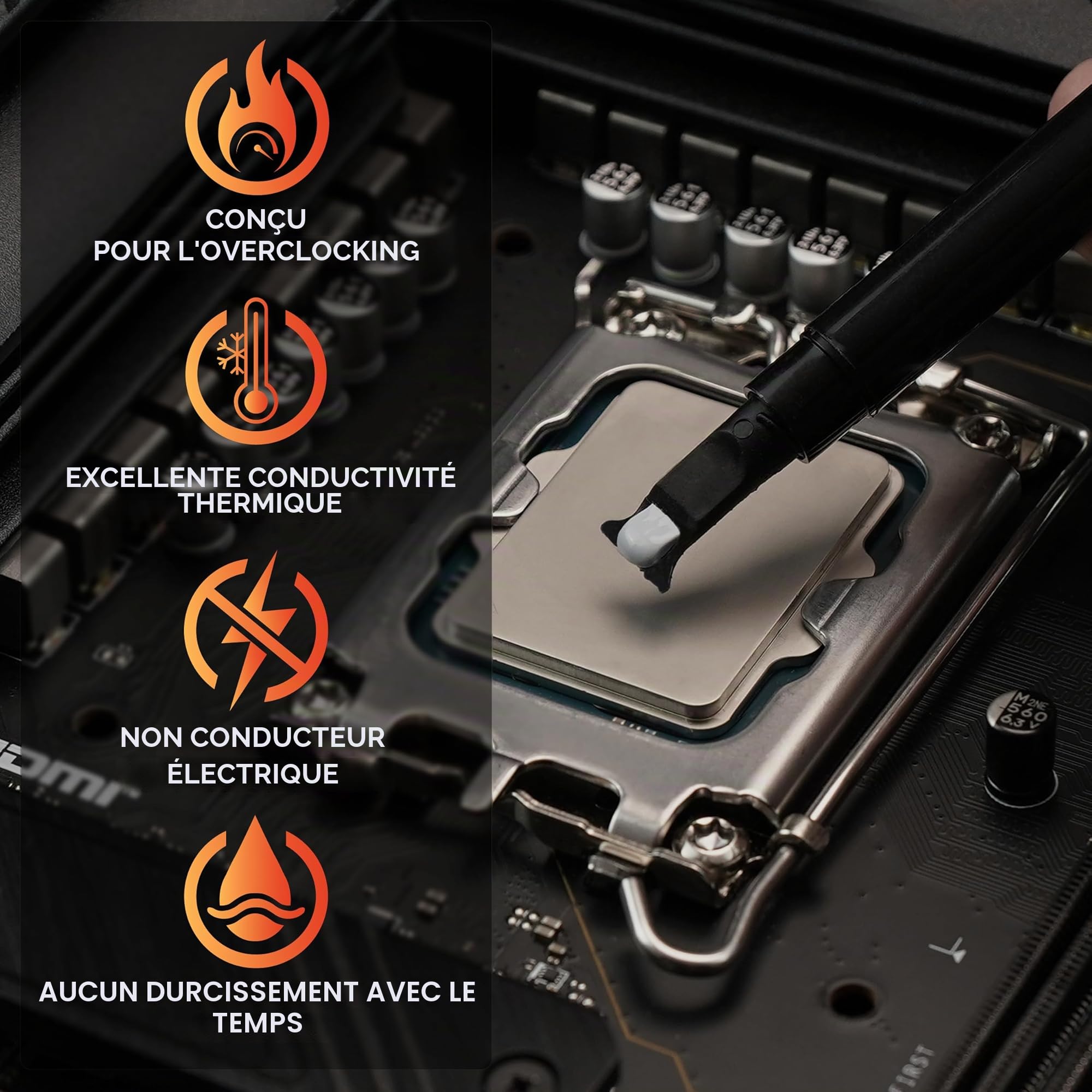 Thermal Grizzly Kryonaut Dissipateur Thermique 12,5 W/m K 11,1 g 250-350 °C