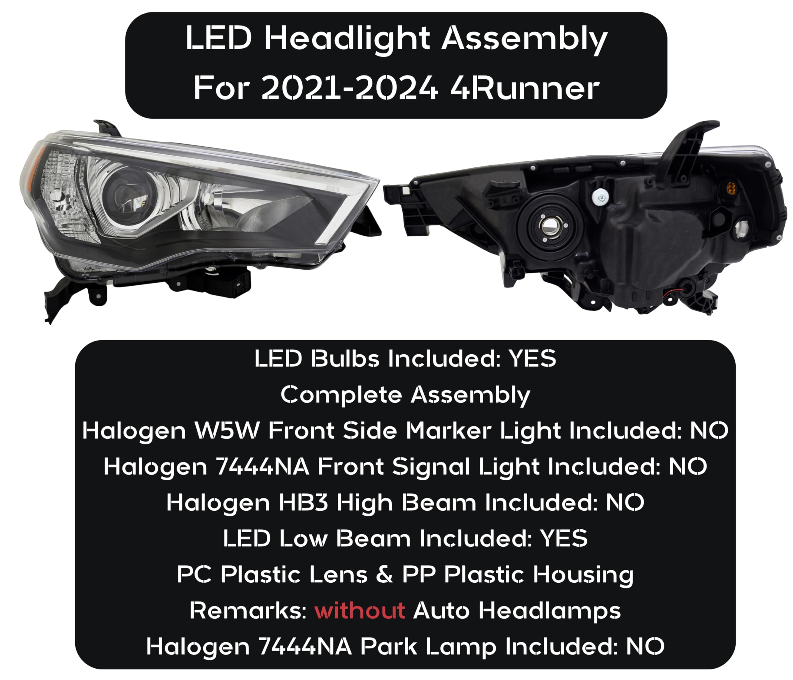 Amazon.com: Replacement For Toyota 2021 2022 2023 2024 4Runner TRD