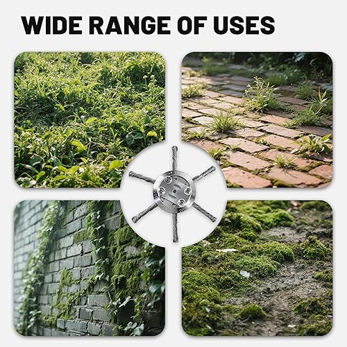 Miniatura 6 de OXT Cuchilla de recortadora con cable irrompible de 8 pulgadas, cabezal de recortador de cepillo de alambre de acero