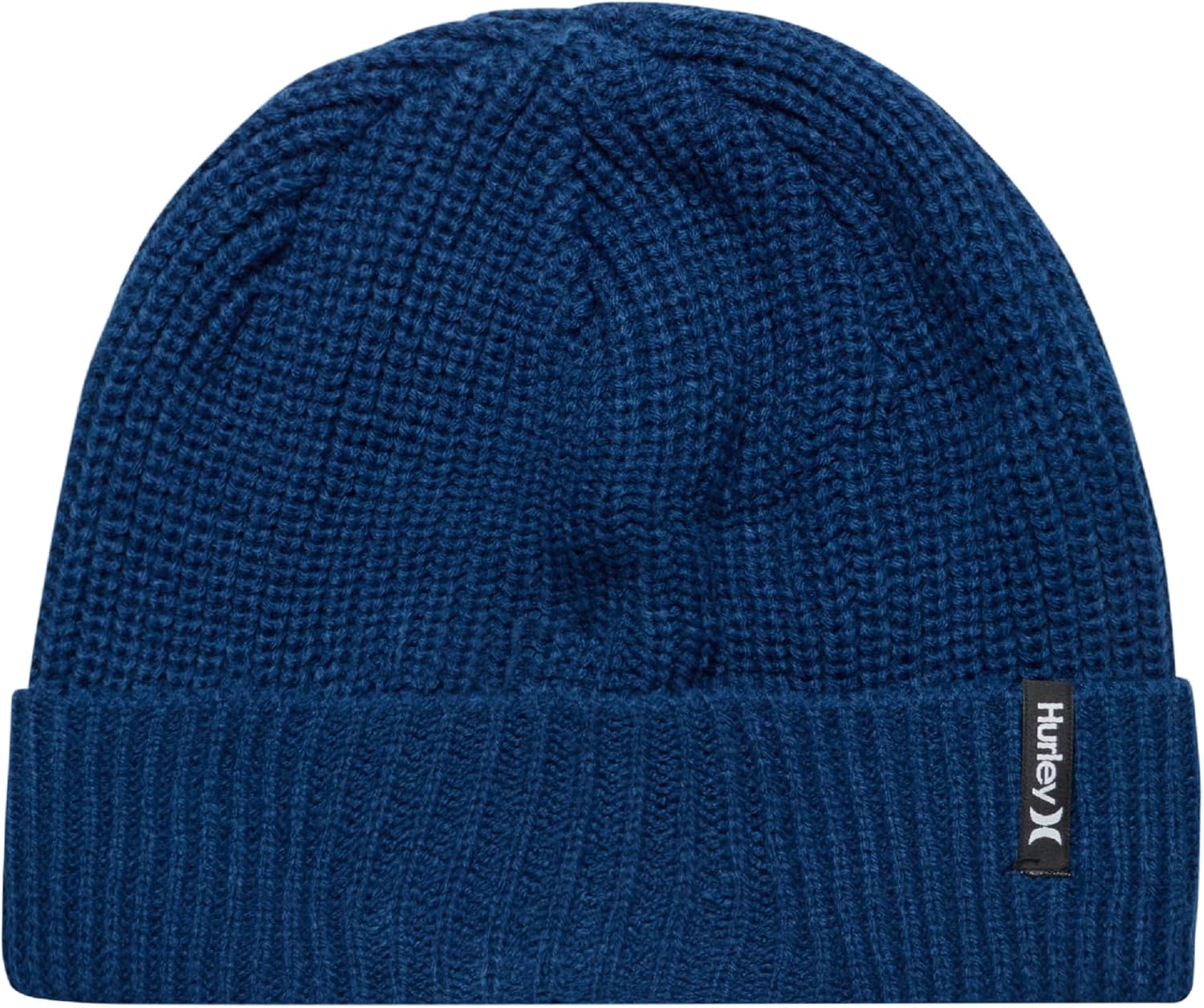 Hurley Men's Cuffed Beanie - Classic Midweight Loose Knitted Winter Hat for Men