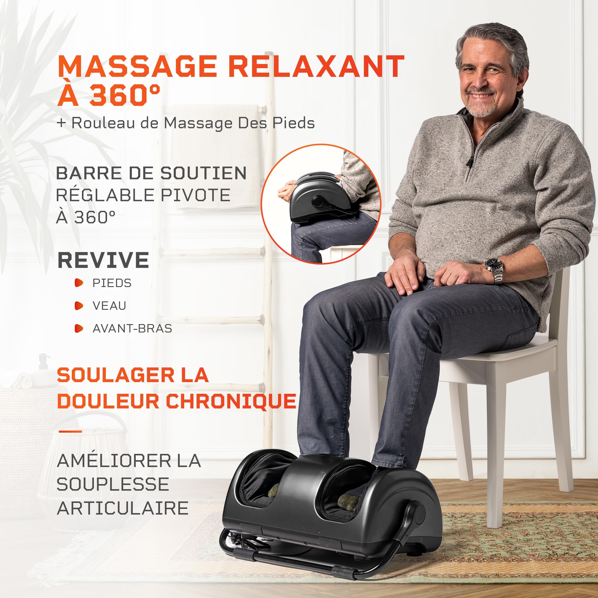 Image secondaire de Masseur de Pieds Shiatsu LifePro avec Chaleur et Réflexologie