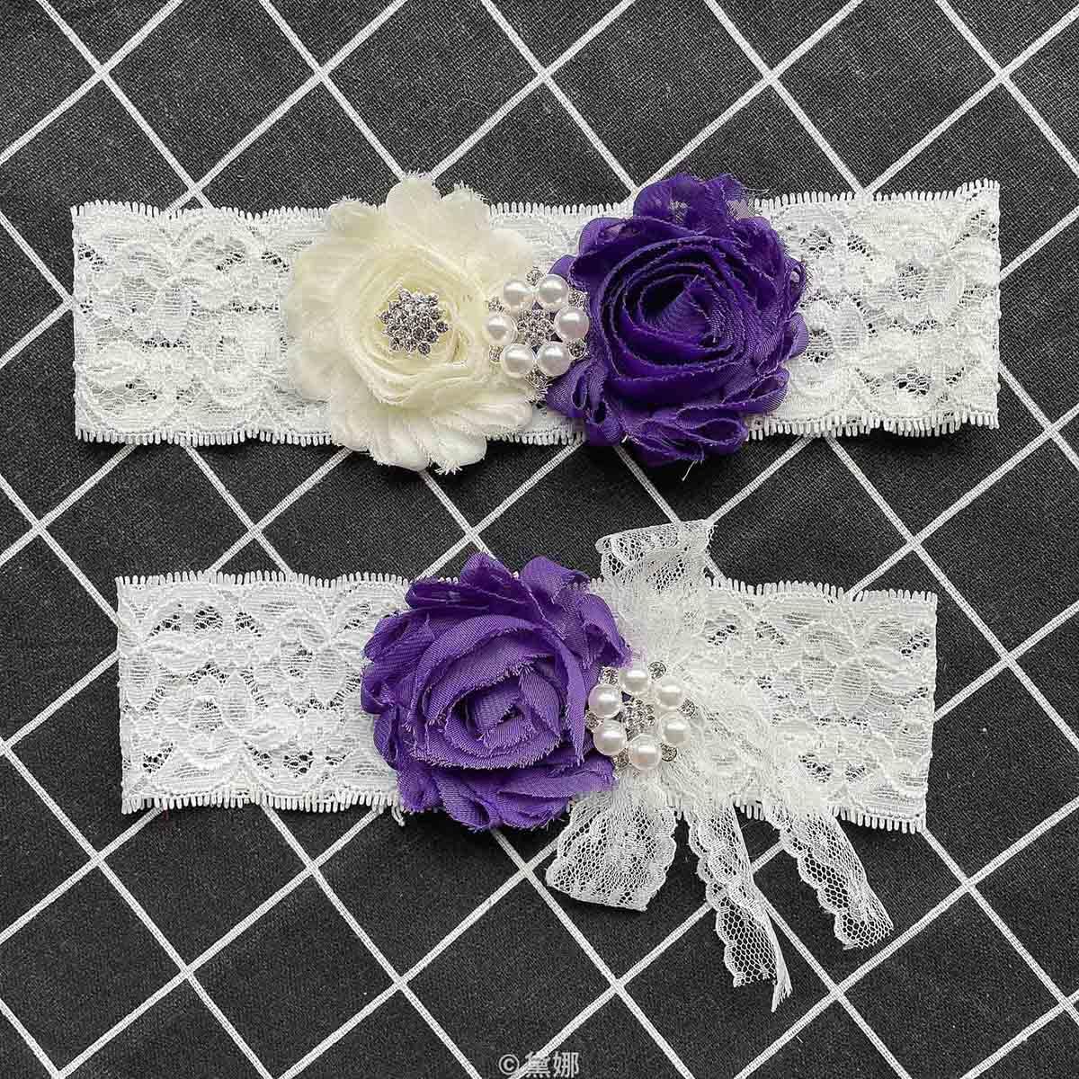 Bridal Garters Sexy Stretch Lace Wedding Garter for Bride Wedding Leg Garters