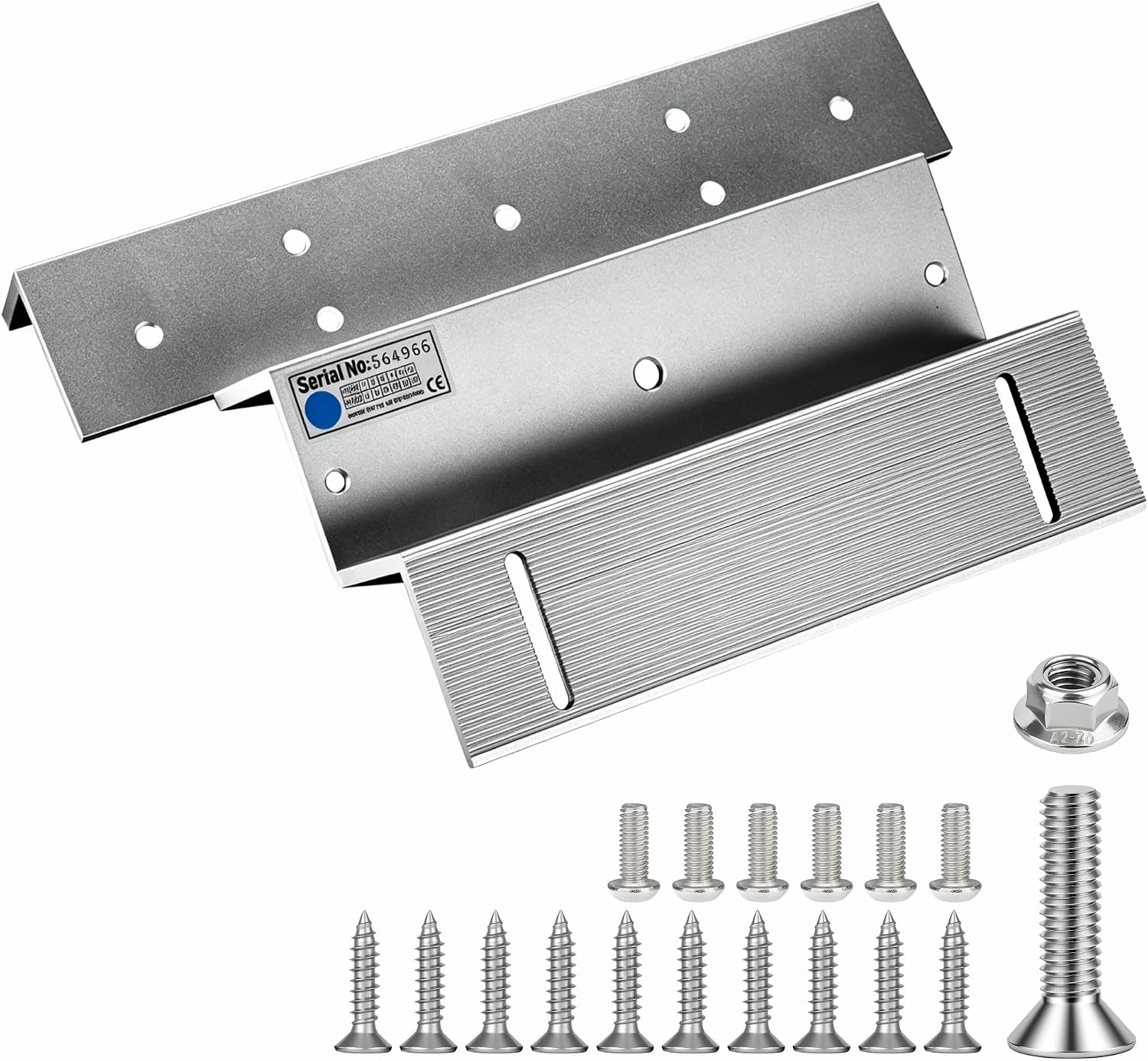 UHPPOTE Z & L Bracket Set for 1200Lbs Electric Magnetic Lock Inward Door