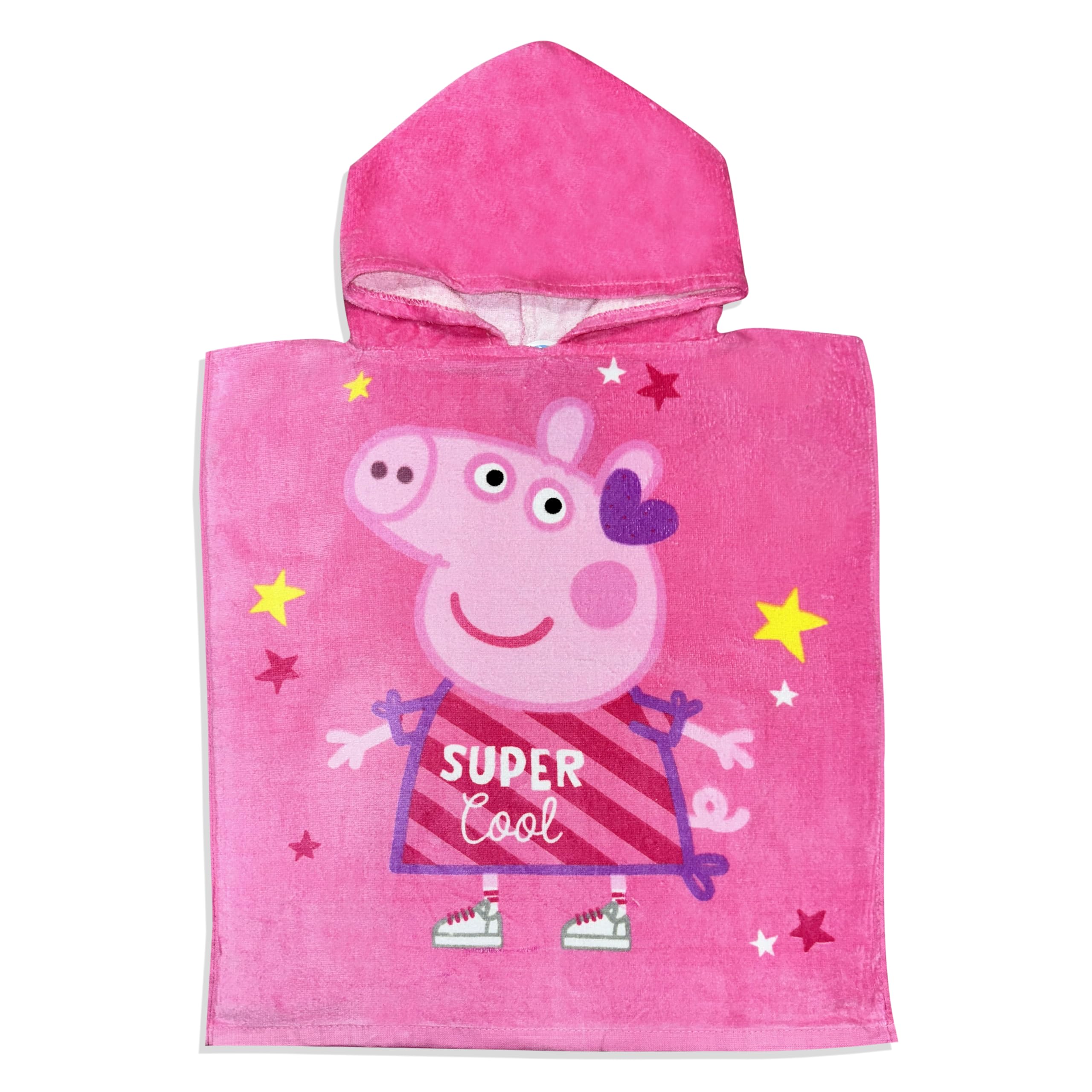 ROYAL WEAR Kids Official Licensed Character Soft Beach/Hooded Bath Towel (Peppa, 40 x 60)