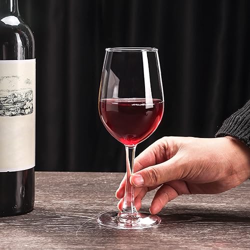 Miniatura 8 de Copas de vino (juego de 8, 11.5 onzas), copa de vino tinto o blanco multiusos con tallo, duradera, apta para lavavajillas