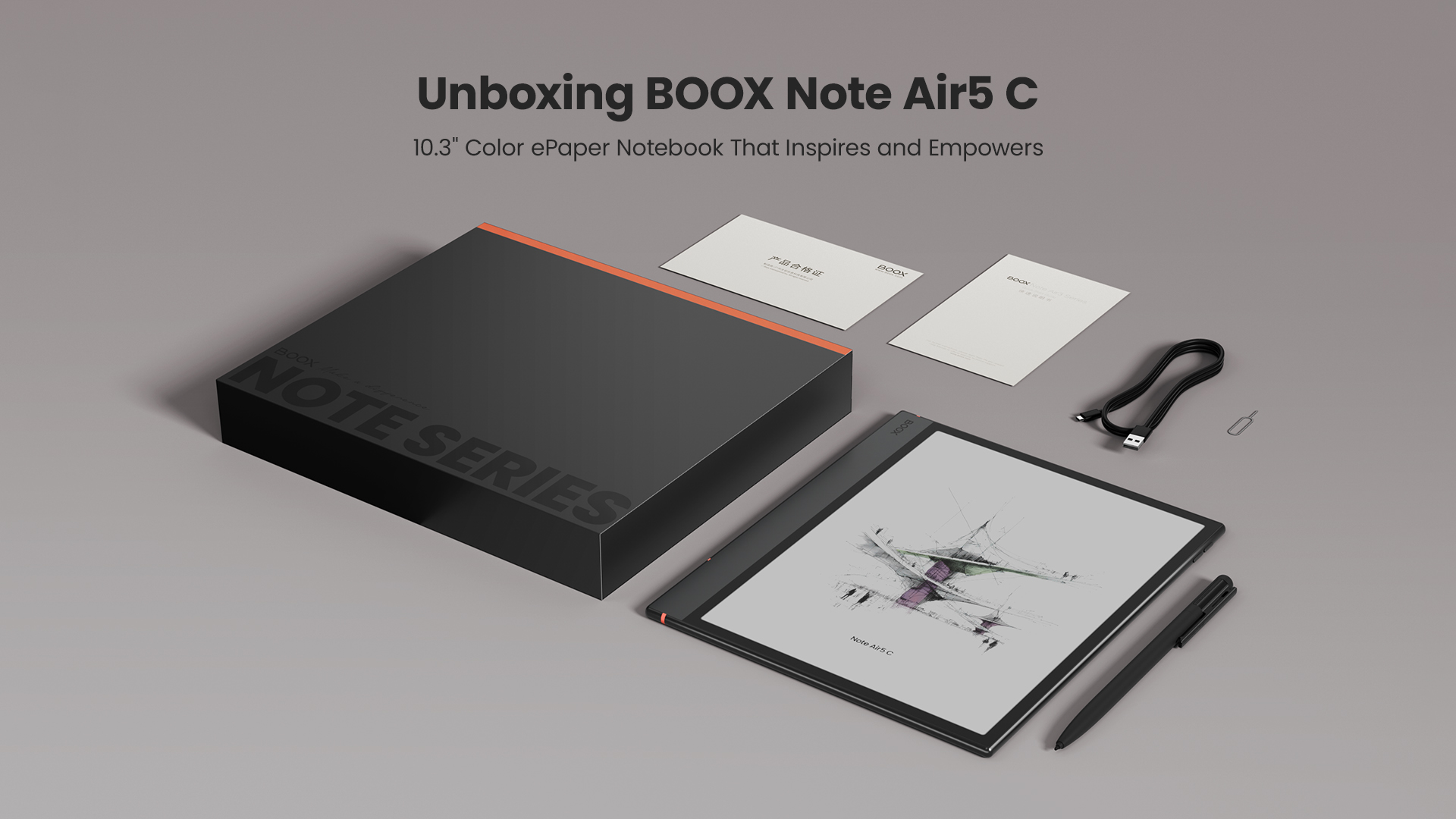 BOOX Note Air5 C 10,3 Pulgadas ePaper Reader 64 GB Android 15