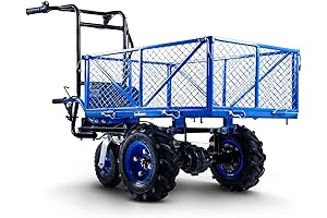 Landworks Utility Service Cart with Large Wheels and Motor