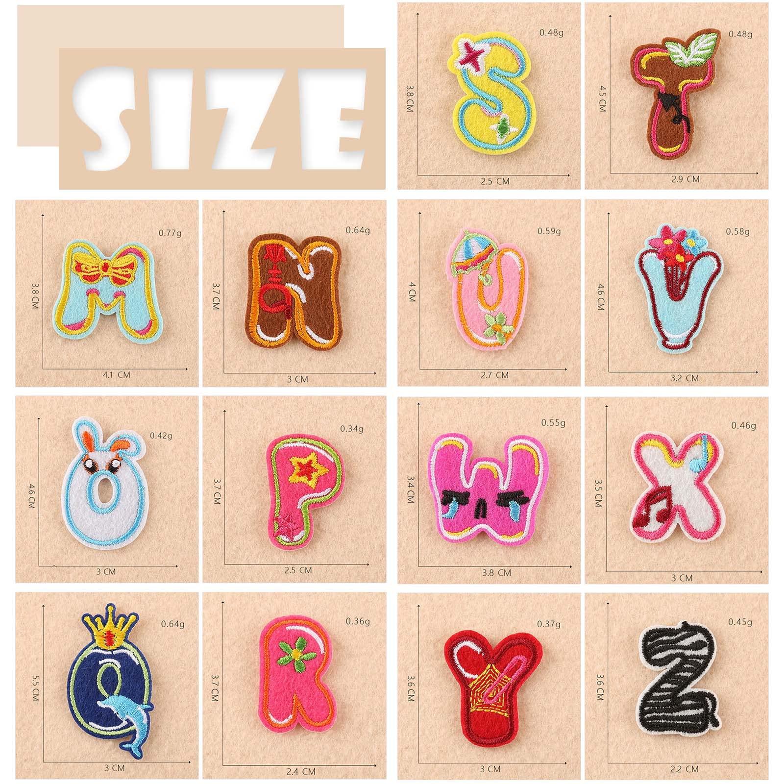 Toppe Adesive Per Tessuti 26 Toppe Termoadesive Con Lettere