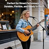 Vista 7 de Elebase Cable TRS para instrumento de 1/4 de pulgada, paquete de 2 unidades de 10 pies, cable recto de interconexión de audio estéreo macho de 0.250