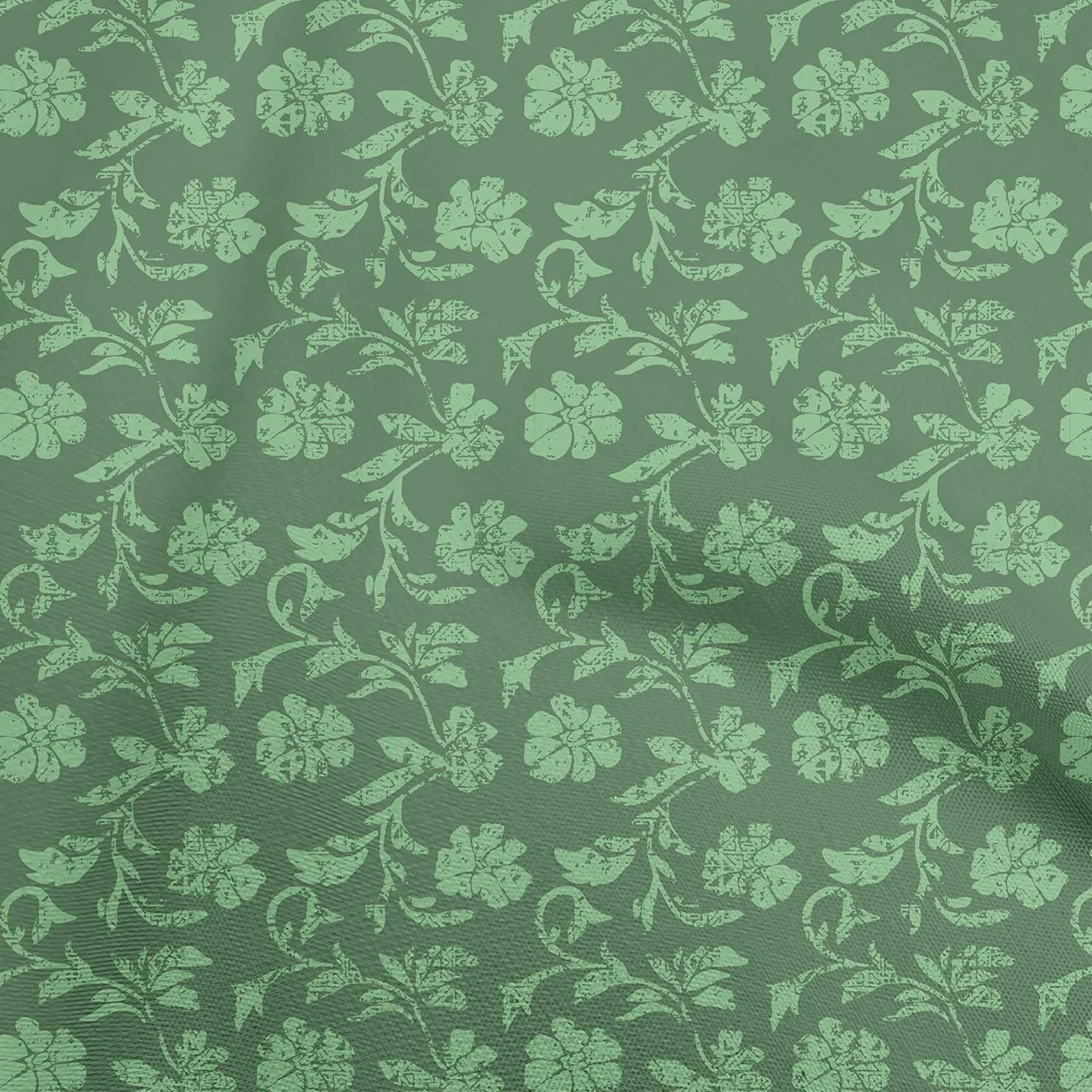 green floral dress fabric oneOone Rayon Texture Material Fabric Print Fabric By The Yard 56 Inch Wide global-length-Mini