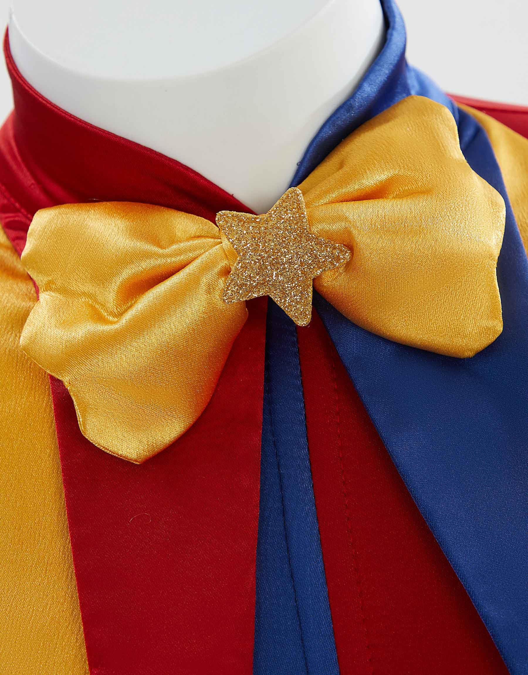 Cosplay.fm Women's Clown Costume Carnival Outfit Jumpsuit and Hat with Gloves and Socks Halloween Costume for Adult Women: Large Red and Blue