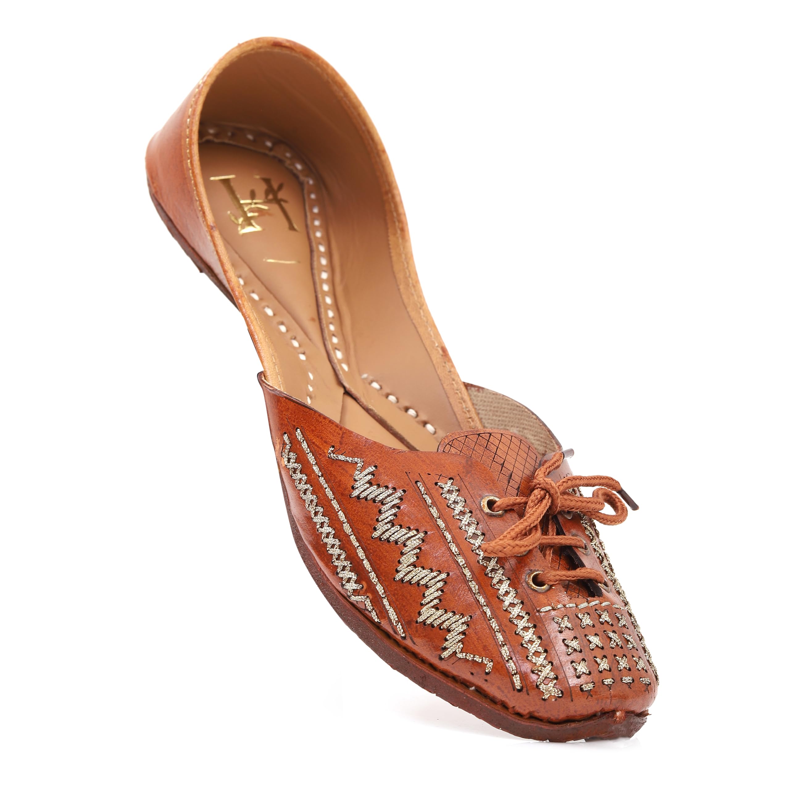HEER Leather jutis Loafers for Women (Brown) (Light Brown, 4) (B0CXSX84M1) Amazon Price History, Amazon Price Tracker