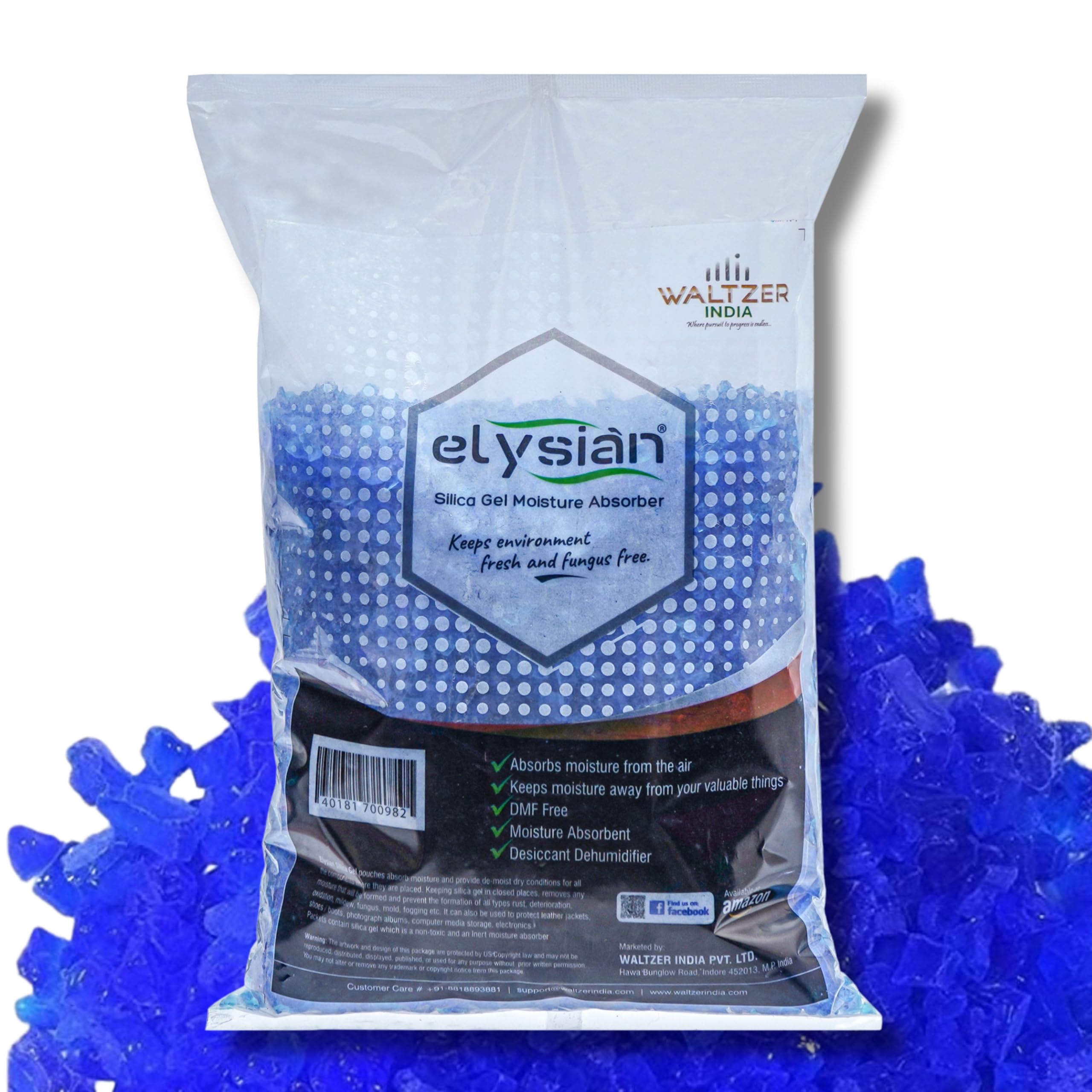 Efficacy Color Indicating Desiccant Silica Gel Blue Crystels 1000gm|Silica Gel for Moisture Absorber Easily Rechargable|Advanced Moisture Control for Longevity and Reliability-image-49