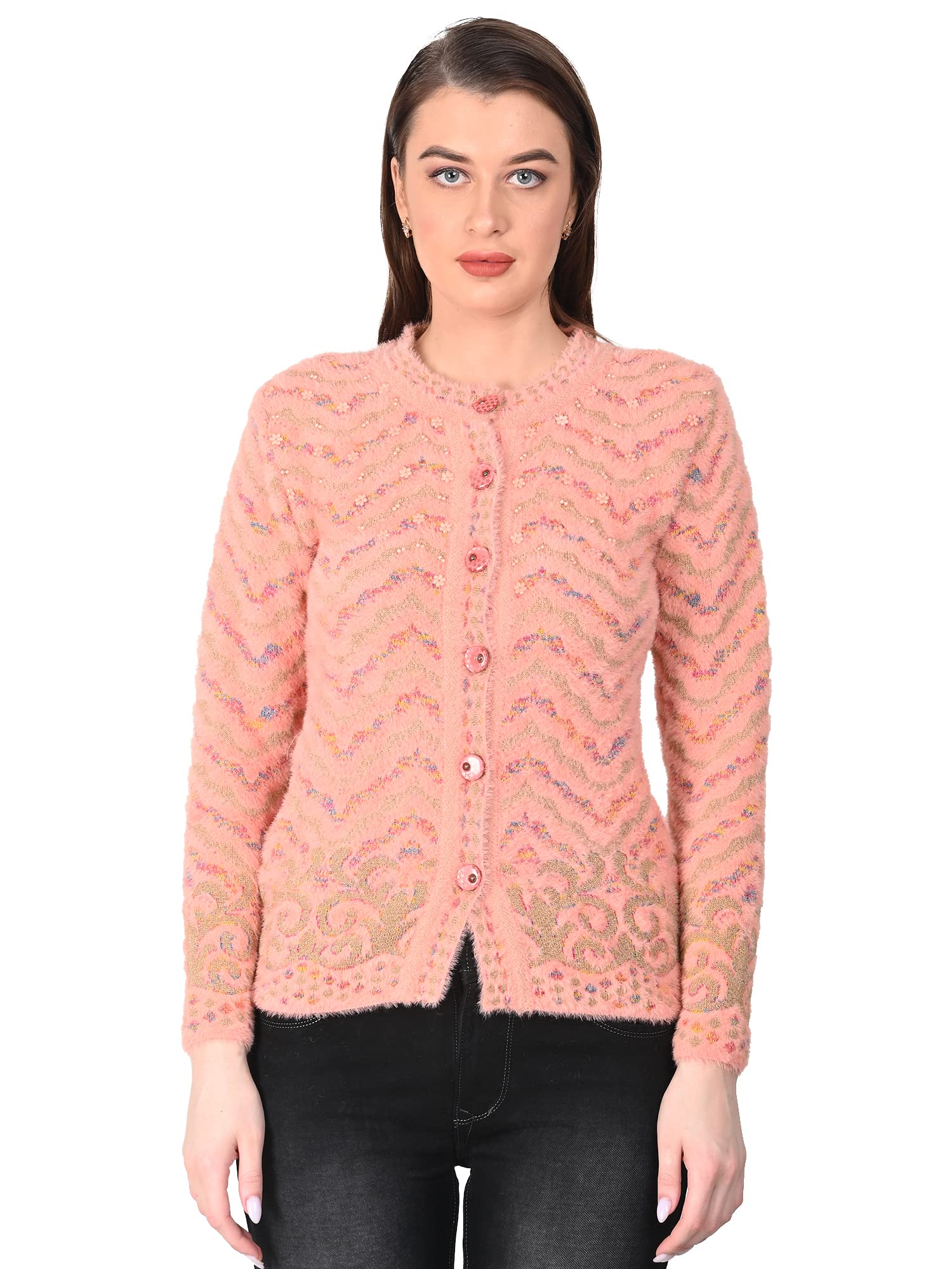 chatanya Women Women's Winterwear Woollen Embroidered Cardigan/Sweater.-picture-45
