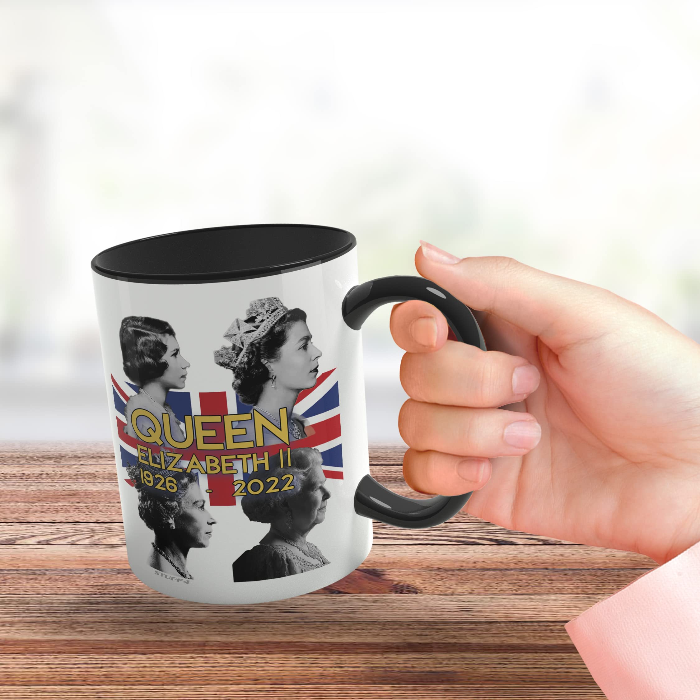 Stuff4 Queen Elizabeth II Commemorative Mug, The Queen Elizabeth II Union Jack Keepsake, Royal Memorial Gifts - Image 3