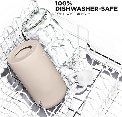 Miniatura 5 de bkr Juego de 3 pajitas angulares de silicona suave para botella de agua de vidrio, aptas para lavavajillas