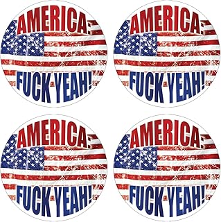 America Fuck Yeah Hard Hat Stickers 4 Pack #HH003