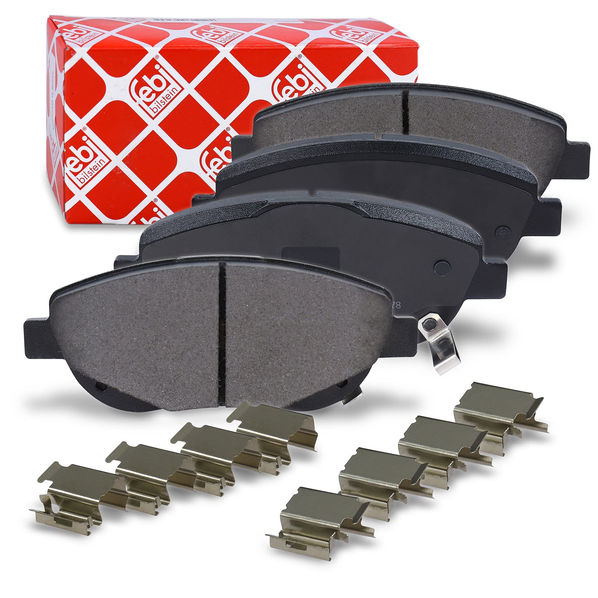 Febi Bilstein 116371 Kit Pastiglie Freno Con Parti Aggiuntive, 1 Pezzo-image