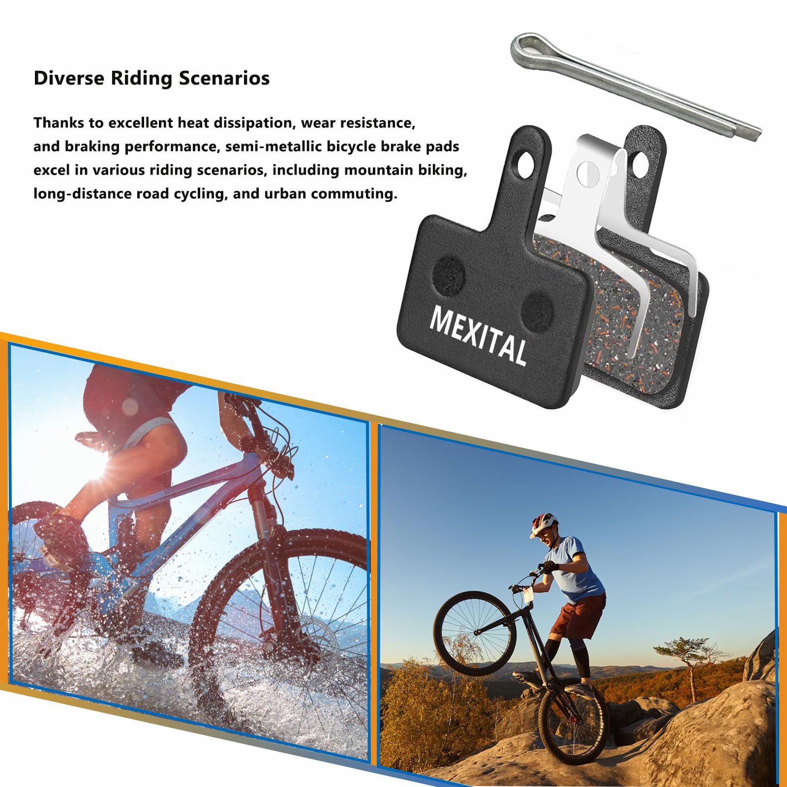 Lot De 2 Paires De Plaquettes De Frein à Disque Multi-métalliques Pour TRP Tektro Shimano Deore Br-M575 M525 M515 T615 T675 M505 M495 M486 M485 M475 M465 M447 M446 M445 M416 415