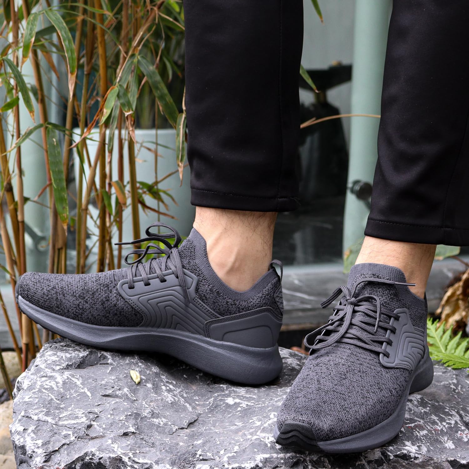Giniros Basket Homme Chaussures de Sport Running Basquette Tennis Sport Course Respirant Légères Confortables Mode Marche Fitness Outdoor Gym Jogging Sneakers Homme