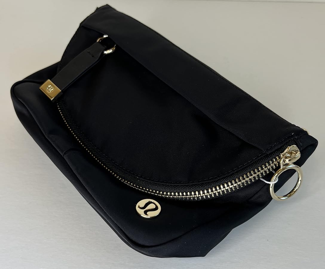 Lululemon All Night Festival Bag Micro (Black/Gold): Handbags
