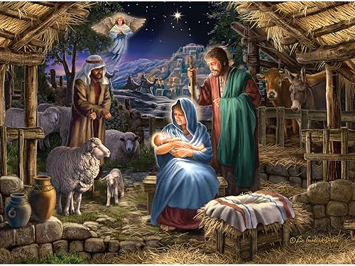 Miniatura 1 de Bits and Pieces - Rompecabezas de 1000 piezas para adultos - Rompecabezas de Navidad cristiana de 1000 piezas por Liz Goodrick-Dillon - 20" x 27"