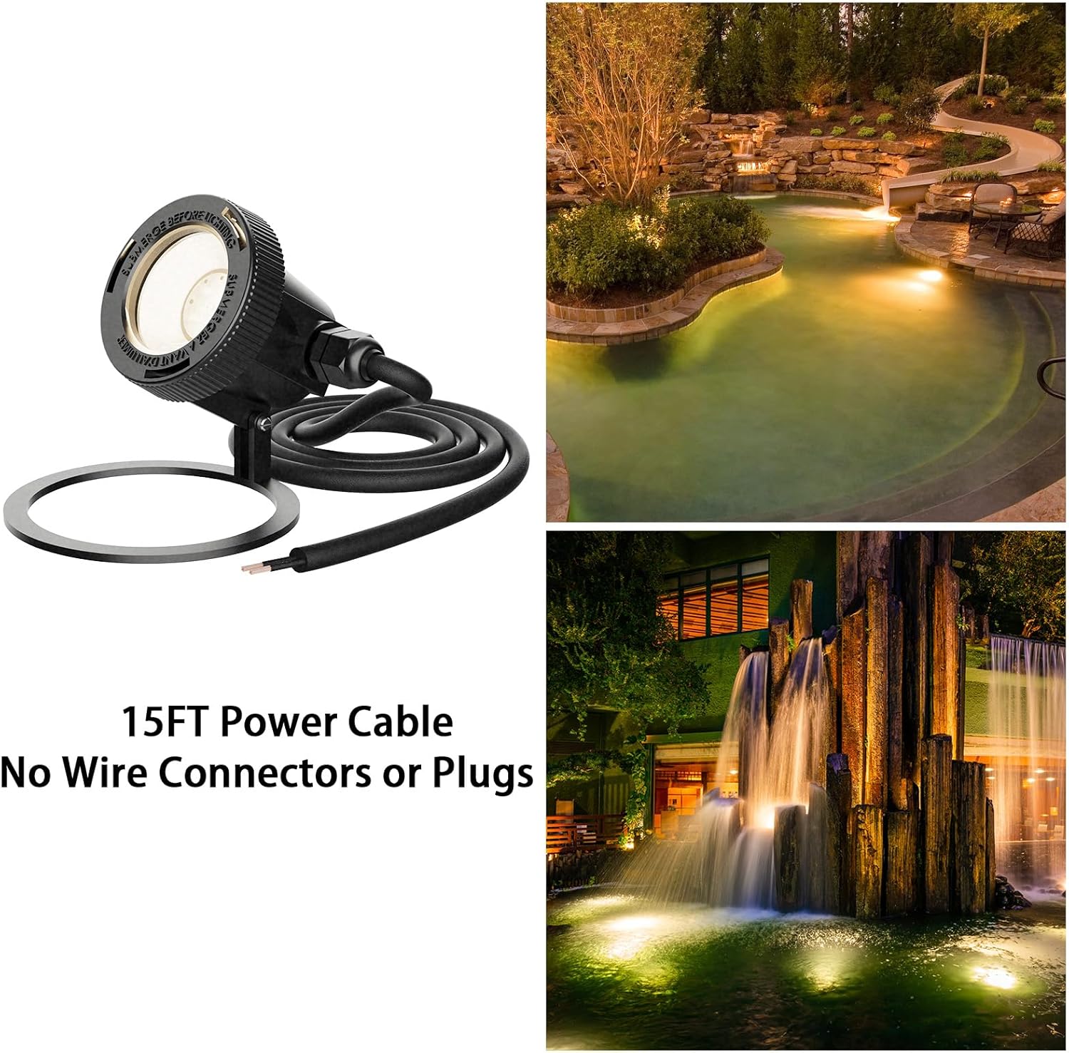 Malibu Low Voltage Black LED Submersible Floodlight