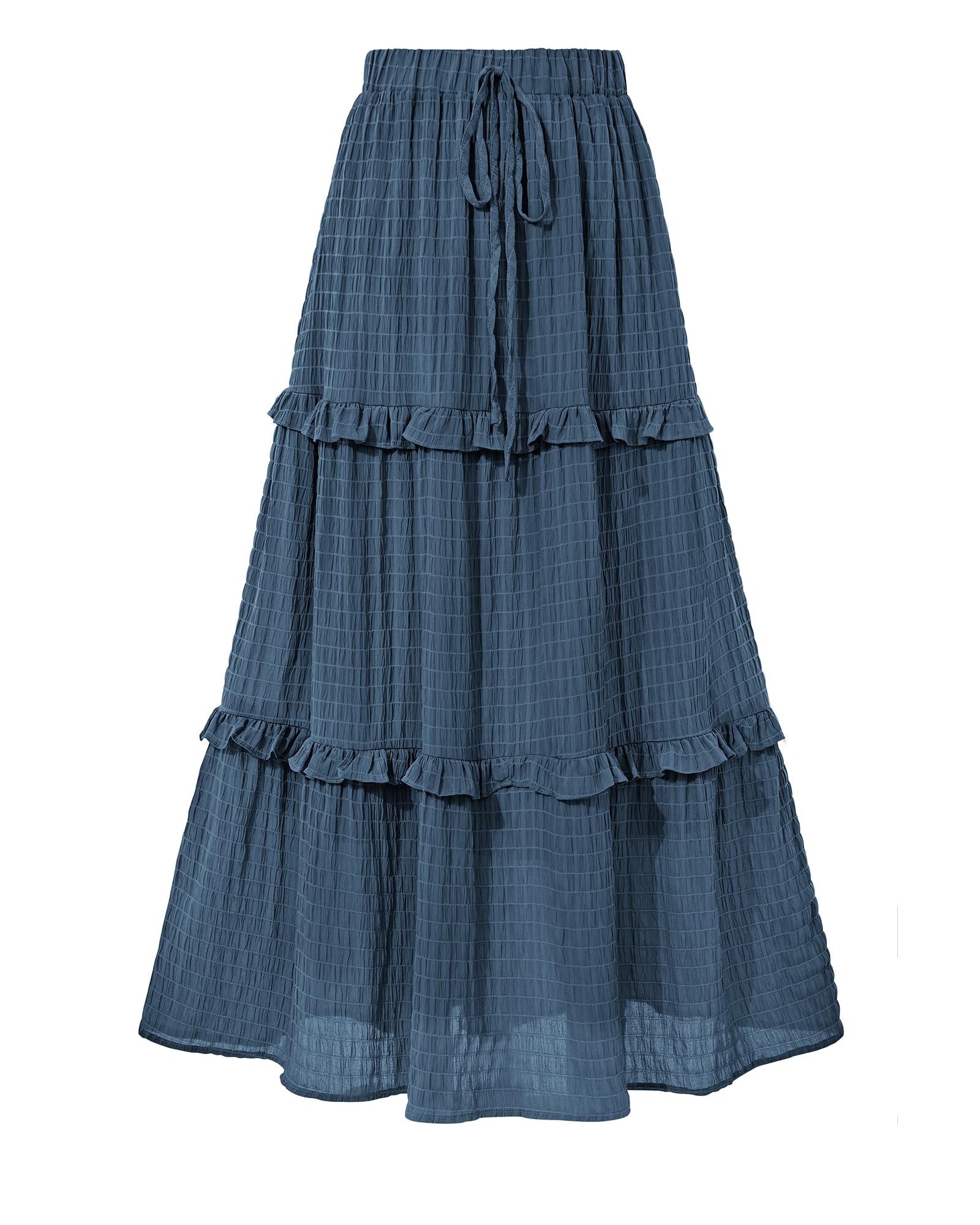 BTFBM Flared A-Line Midi Skirt