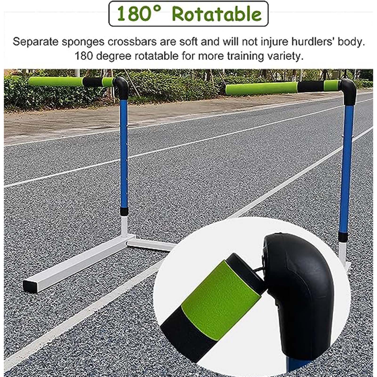Vallas De Práctica De Espuma Y Metal para Atletismo, Vallas De Agilidad Ajustables para Atletas, Equipo De Entrenamiento Deportivo Al Aire Libre, Poste De Salto